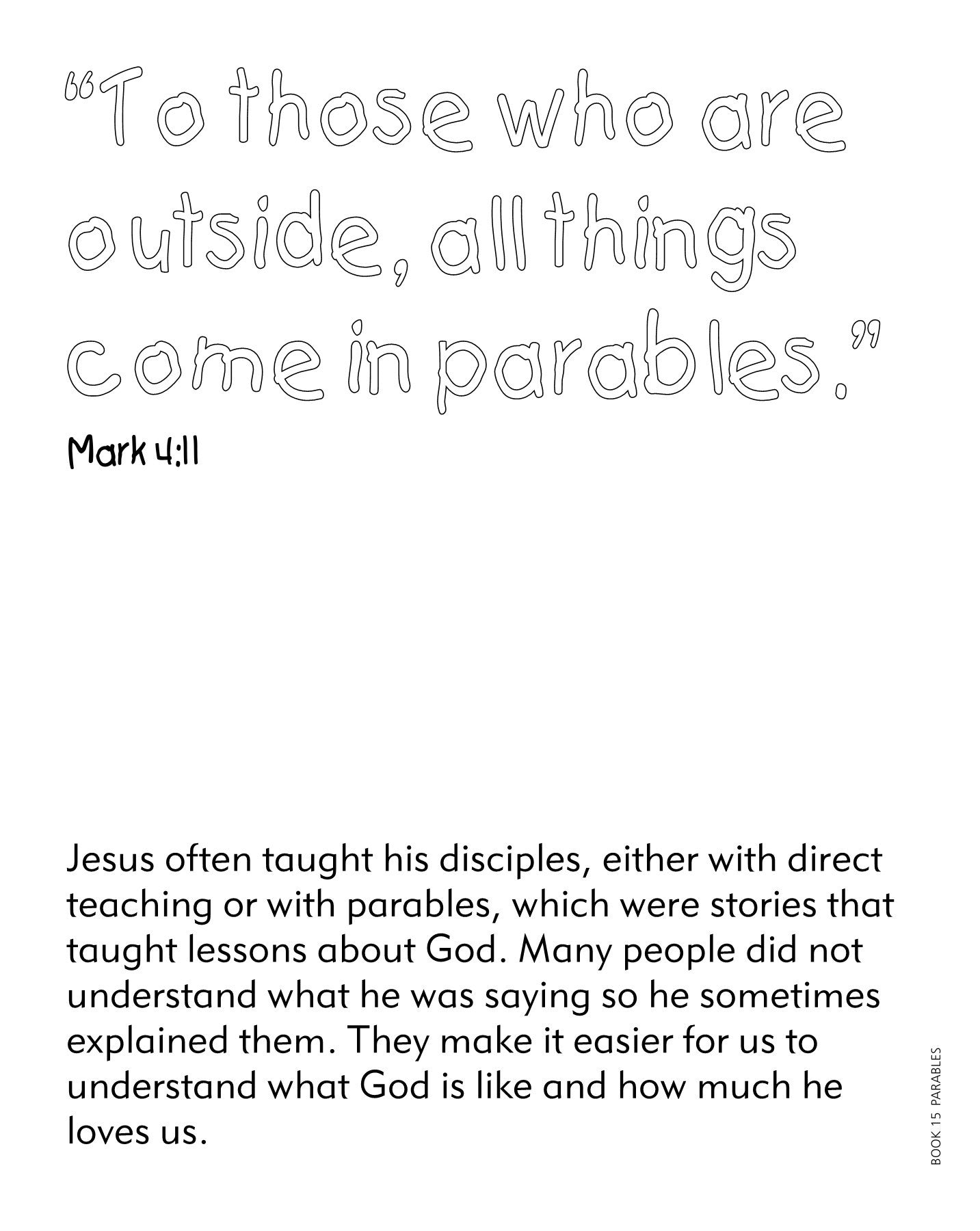The Parables of Jesus (Bible Color and Learn #15)