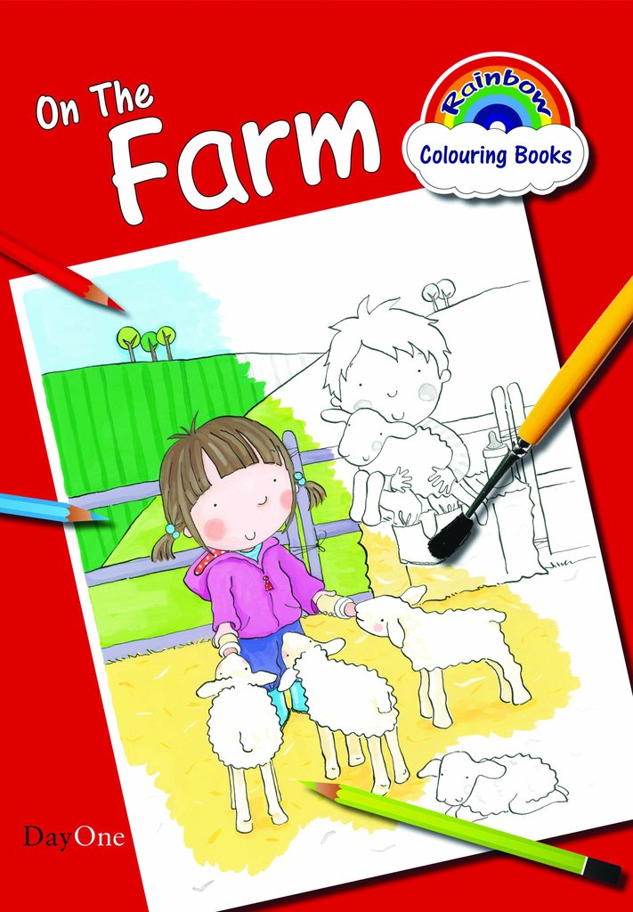 On The Farm Coloring Book (Rainbow Coloring)
