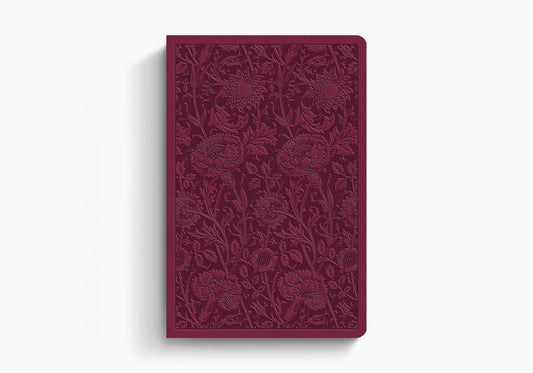 ESV Value Compact Bible TruTone®, Raspberry, Floral Design