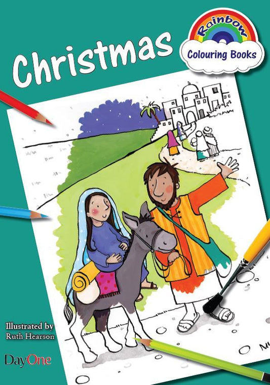 Christmas Coloring Book (Rainbow Coloring)
