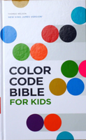 NKJV, Color Code Bible for Kids--Hard Cover