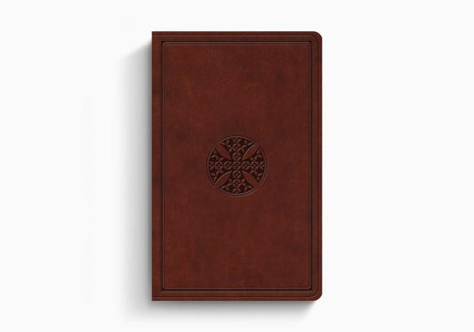 ESV Value Thinline Bible TruTone®, Brown, Mosaic Cross Design