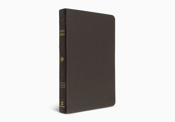 ESV Thinline Bible Buffalo Leather Deep Brown